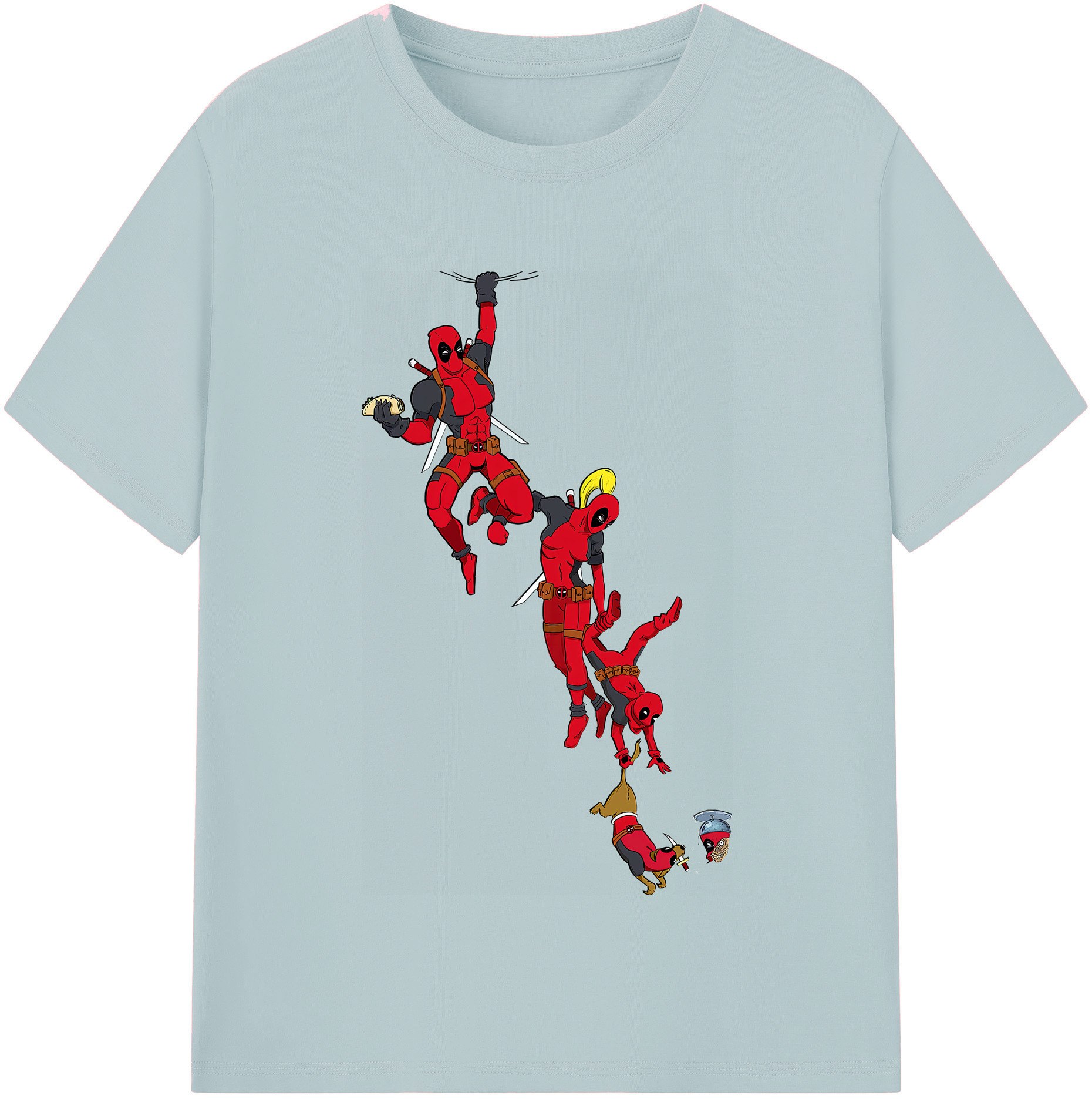 （画像用） Deadpool デッドプール 綿100％半袖Tシャツ（フロントプリント）